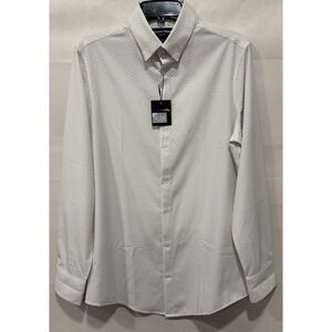 Mizzen+Main NWT Leeward White Shirt‎ Men's S Trim Fit Long Sleeve Button Up